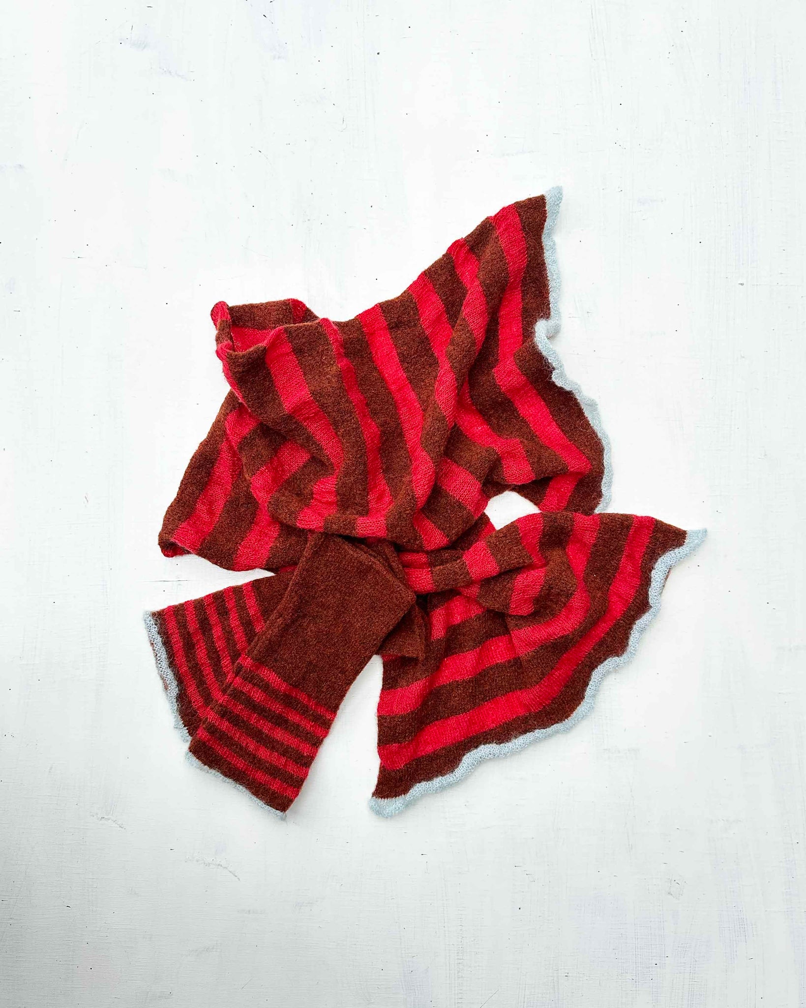 Ribbon Scarf & Gloves Set