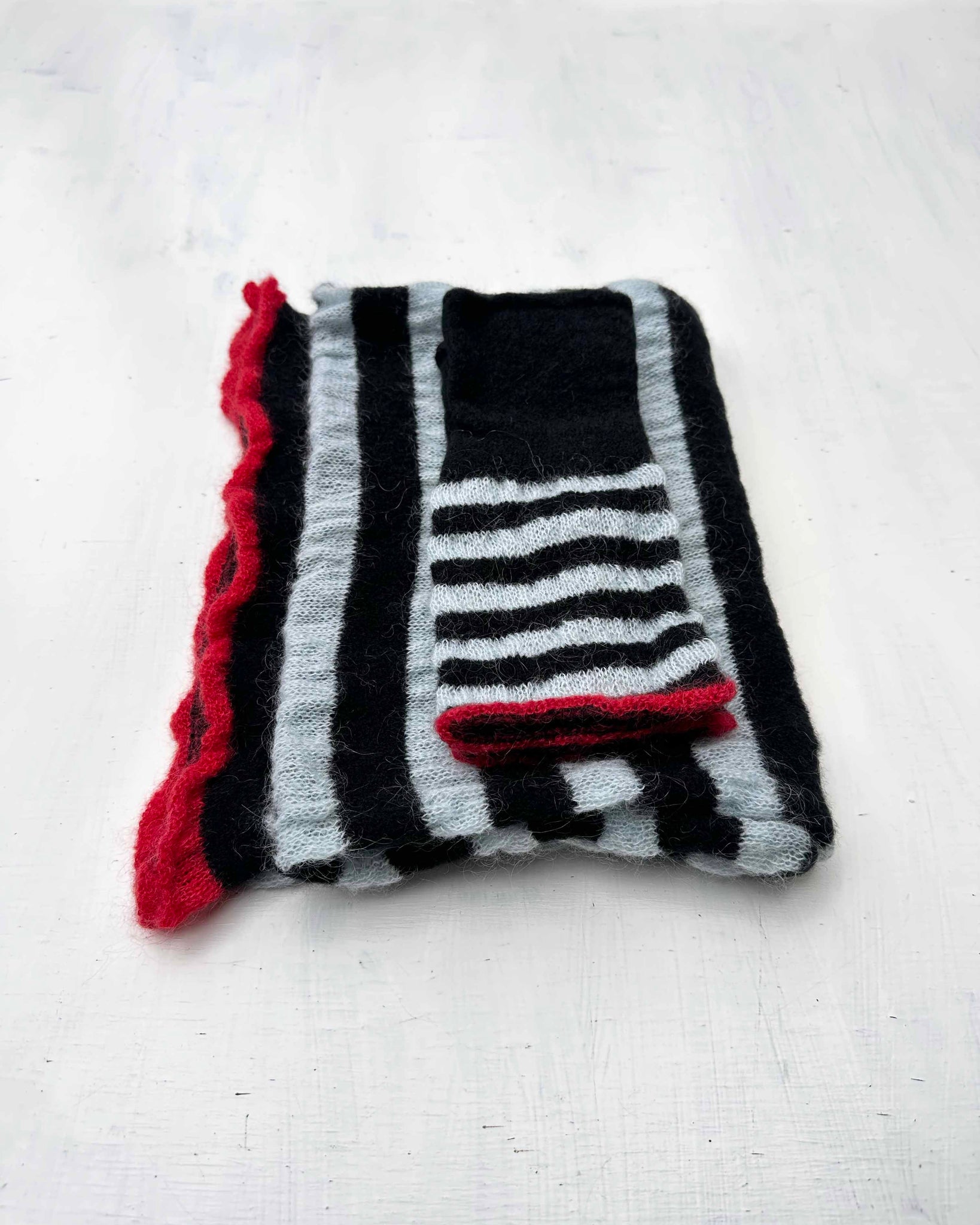 Ribbon Scarf & Gloves Set