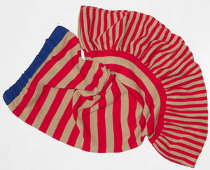 Striped Maxi Frill Skirt
