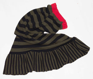 Striped Maxi Frill Skirt