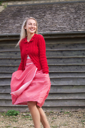 Wraparound Gingham Skirt