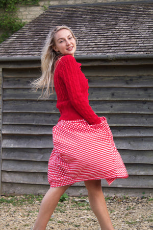 Wraparound Gingham Skirt